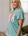 MAMA Mineral Wash Crewneck Tee