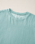 Corded Knit Tee and Shorts Set