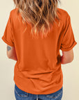Plain Crew Neck Tee