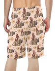 Desert Bison Men's Beach Board Shorts