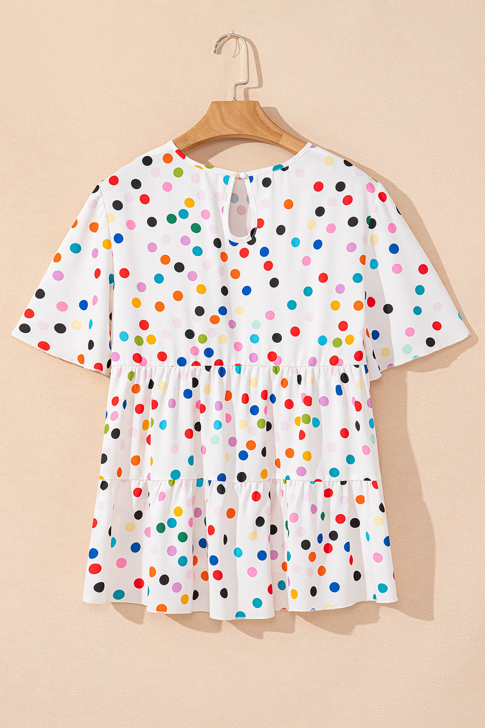 Keira Polka Dot Babydoll Blouse