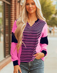 Haven Stripe Loose Fit Long Sleeve Top