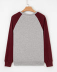 Colorblock Raglan Long Sleeve T-Shirt