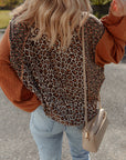 Natalie Leopard & Floral Patchwork Loose Top
