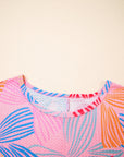 Bow Waffle Knit Crewneck Top