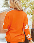 Floral Open-Front Cardigan