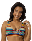 Yeehaw Mustard Serape Bikini Top