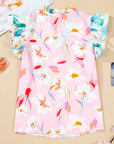 Quincy Floral Patchwork Flutter Sleeve Blouse