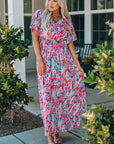 Mara V Neck Floral Dress