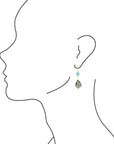 Abalone Magnasite Drip Earrings