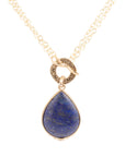 Abby Blue Lapis Golden Pendant Necklace