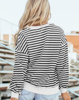Amara Stripe Oversized Sweatshirt