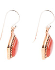 Abstract Carnelian and Copper Earrings