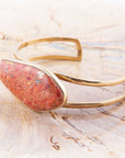Abstract Sponge Coral Cuff Bracelet