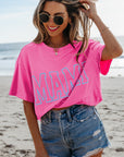 MAMA Letter Graphic Neon Tee