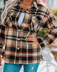 Plaid Chest Pocket Buttoned Shacket