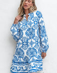Adalynn Tribal Button Up Loose Mini Dress