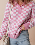 Elaina Checkered Sweater