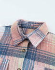Plaid Flap Pocket Shacket