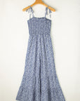 Indie Smocked Bodice Wide Leg Floral Jumpsuit