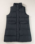 Solid Zip-Up Pocketed Puffer Vest