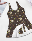 Get Western Skirted Swimsuit