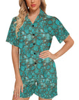 All Turquoise Women's Pajama Set