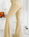 Gabriela Raw Edge Mid Waist Flared Jeans