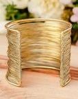 Gold Luxury Heavy Metal High Quality Open Wire Bracelet