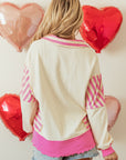 Juliana Patchwork Terry Knit Top