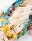 Agave Mixed Stone Statement Necklace