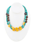 Agave Mixed Stone Statement Necklace