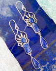 Albie Blue Lapis and Sterling Silver Drop Earrings