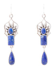 Albie Blue Lapis and Sterling Silver Drop Earrings