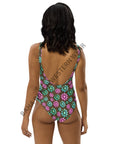 Yeehaw Pink Turquoise Cowgirl One-Piece Swimsuit