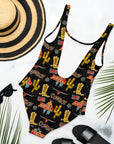 Yeehaw All Cowboy One Piece Swim Suit