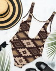 Yeehaw Southwestern Earth One-Piece Swimsuit