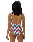 Yeehaw Turquoise Aztec One-Piece Swimsuit