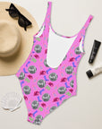 Yeehaw Disco Cowgirl One-Piece Swimsuit