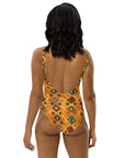 Yeehaw Golden Aztec One-Piece Swimsuit