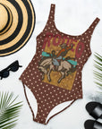 Yeehaw Rodeo Stars One-Piece Swim Suit