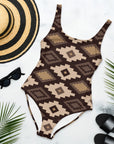 Yeehaw Southwestern Earth One-Piece Swimsuit