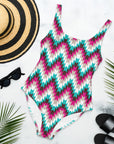 Yeehaw Turquoise Aztec One-Piece Swimsuit