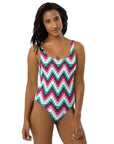 Yeehaw Turquoise Aztec One-Piece Swimsuit