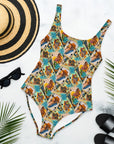 Yeehaw Feelin' Lucky Cowgirl One-Piece Swimsuit