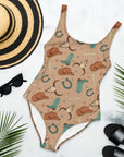 Yeehaw All Western One-Piece Swimsuit