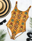 Yeehaw Golden Aztec One-Piece Swimsuit