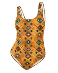 Yeehaw Golden Aztec One-Piece Swimsuit