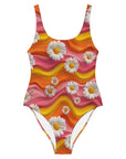 Yeehaw Groovy Floral One-Piece Swimsuit