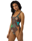Yeehaw Bullhead Cactus One-Piece Swimsuit